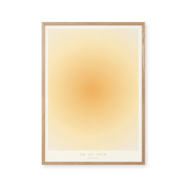 Beige, Orange, Pelton Imagined 70x100 Plakat - Peléton Plakater  - 5715734042114
