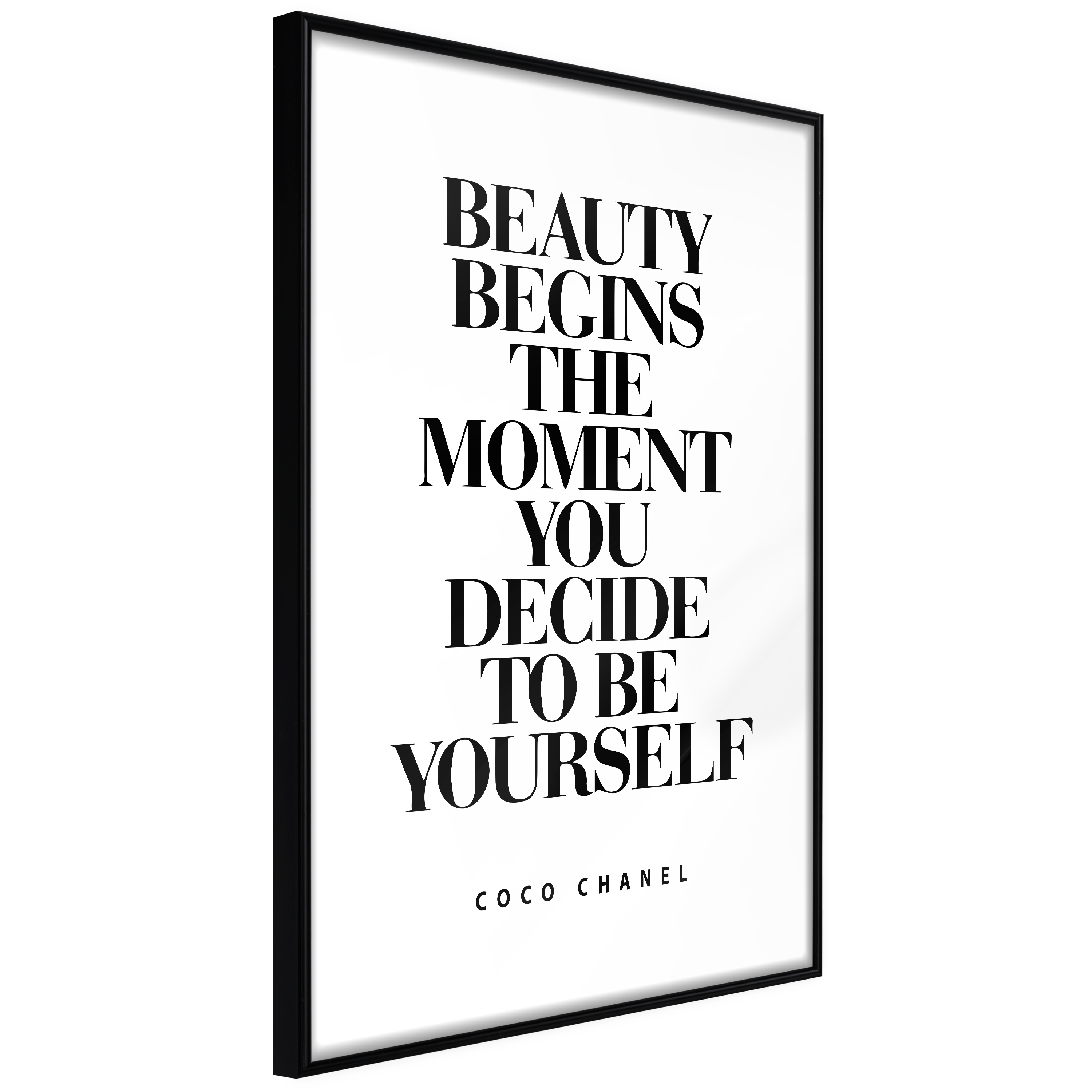 Artgeist Plakat Med Ramme Beginning The Beauty Guld 40x60 - Artgeist Plakater  - 5904419685252