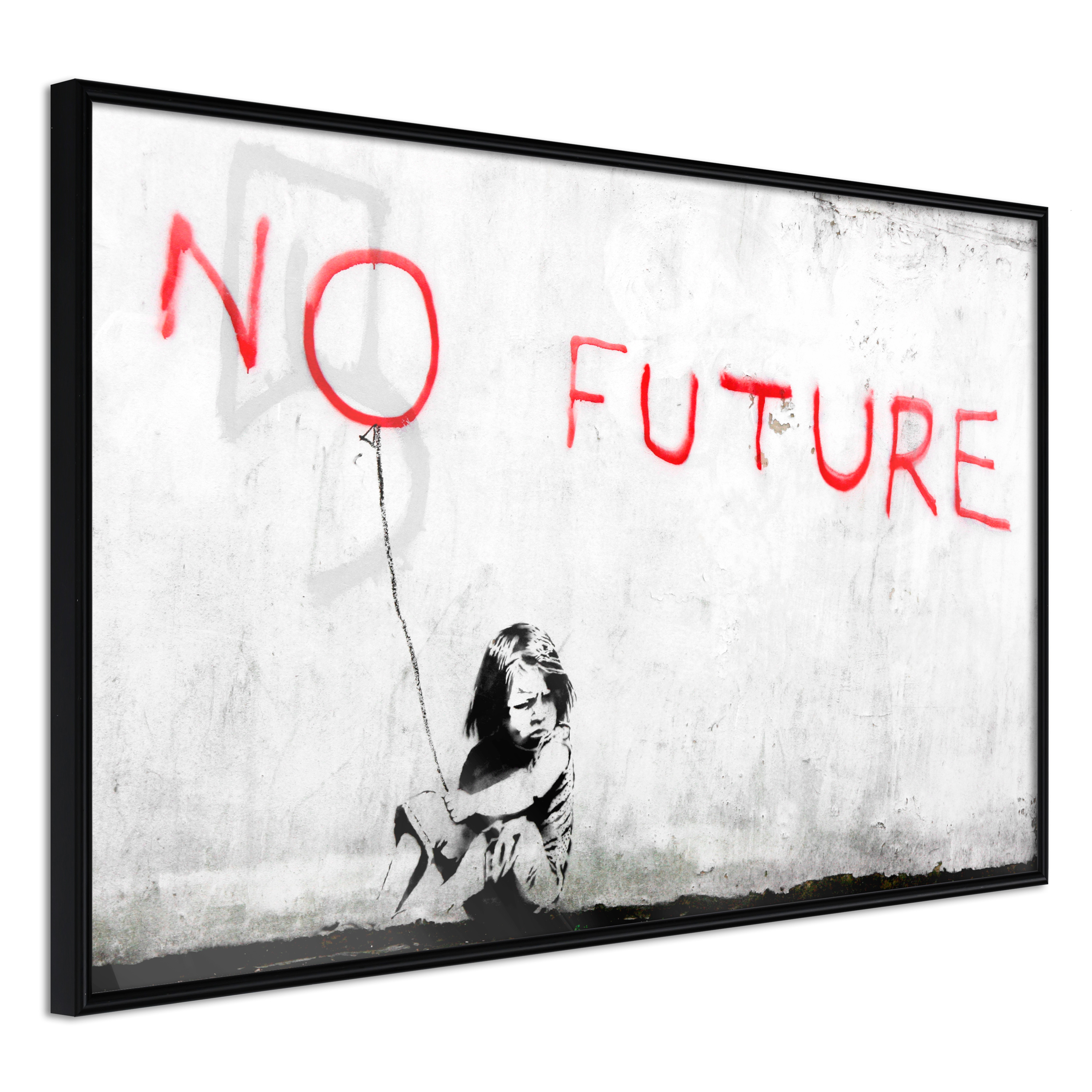 Artgeist Plakat Med Ramme Banksy: Future Guld 60x40 - Artgeist Plakater  - 5901493669345