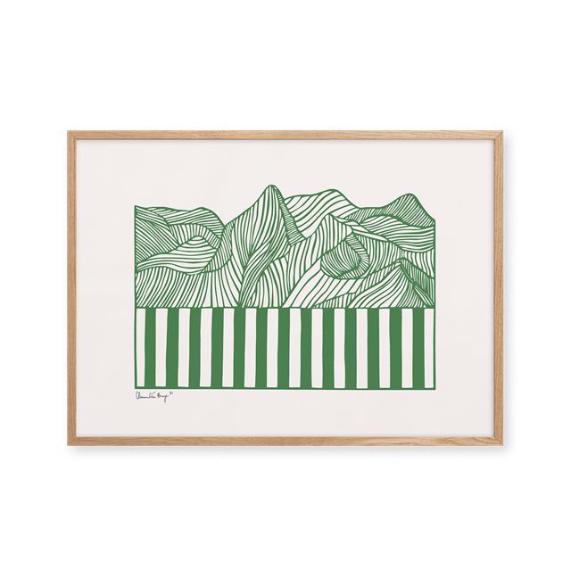 Grøn Pelton Papercut Green 70x100 Plakat - Peléton Plakater