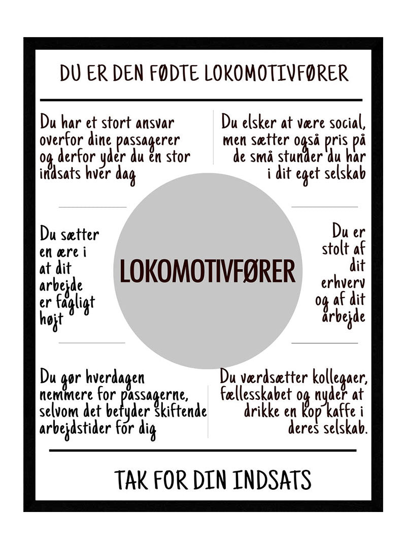 Lokomotivfører Plakat - Postersbyus Plakater