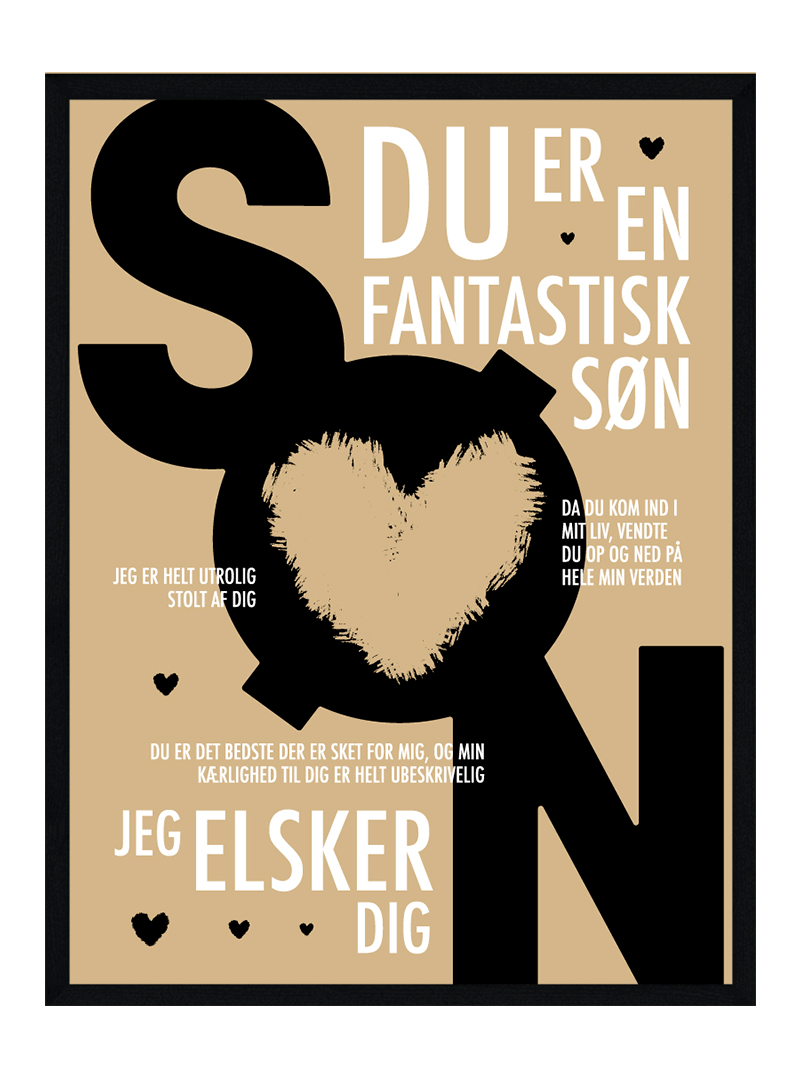 Søn Plakat Personlig Plakat - Postersbyus Plakater