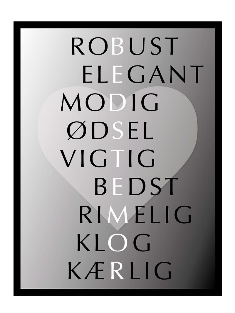 Bedstemor Citater Plakat - Egly Design Plakater
