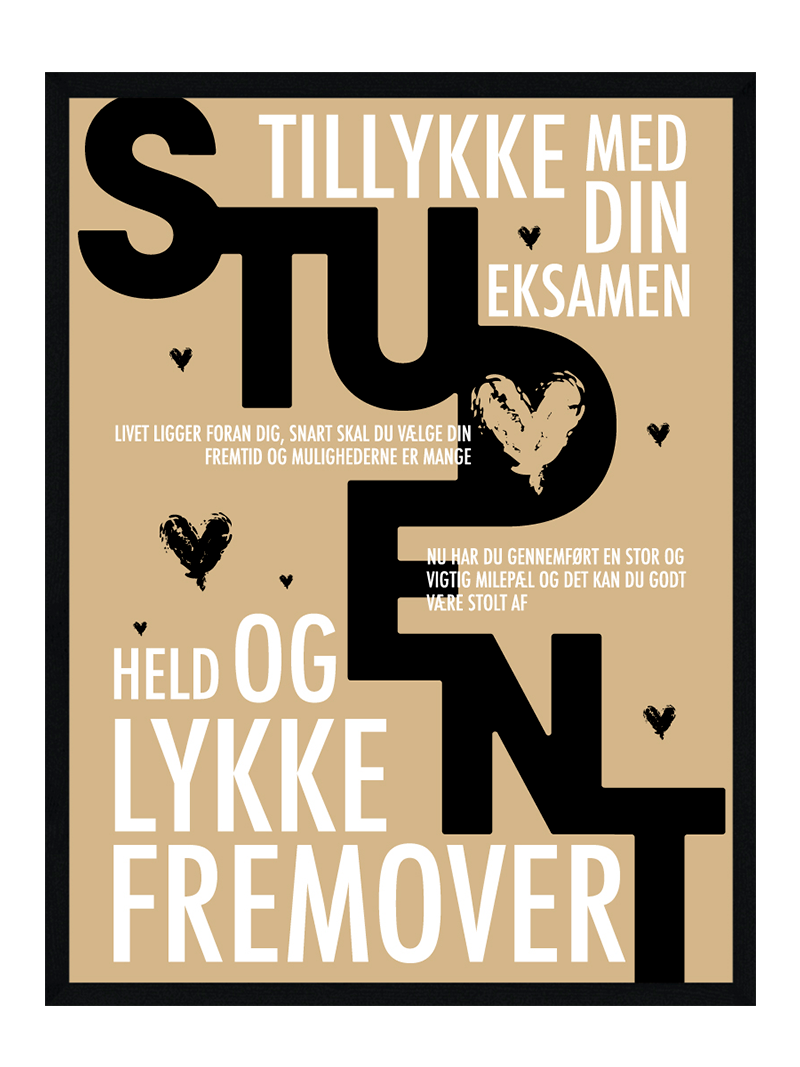 Student Plakat Personlig Plakat - Postersbyus Plakater