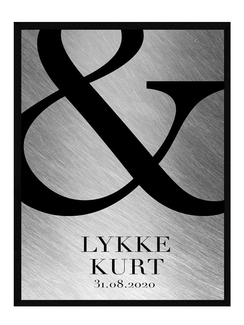 Sølvbryllup Plakat - Postersbyus Plakater