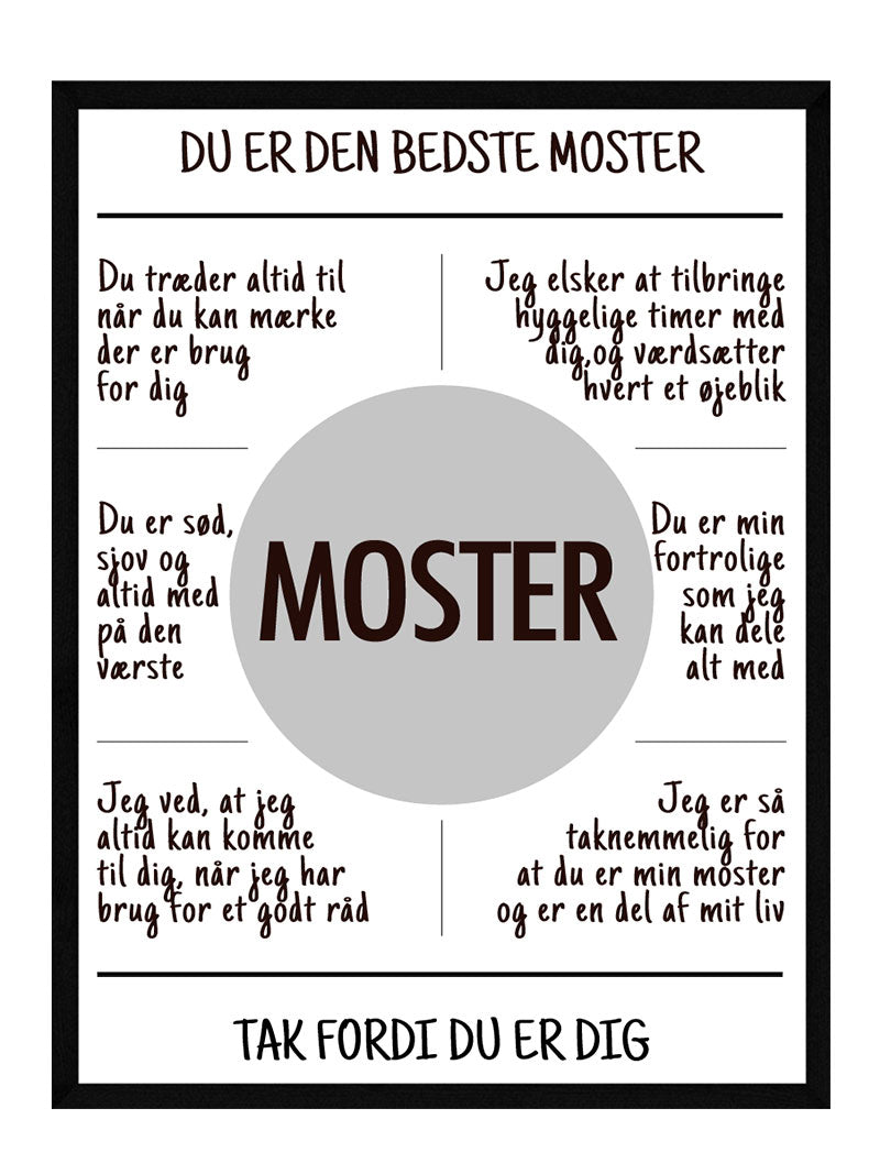 Moster Plakat - Postersbyus Plakater