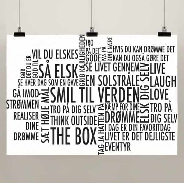 Smil Til Verden Plakat - Plakater
