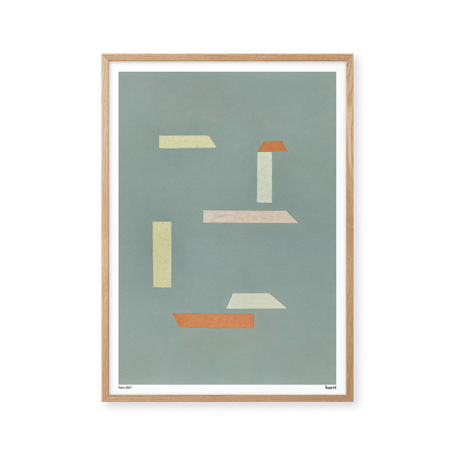 Grøn Pelton Systeme 50x70 Plakat - Peléton Plakater