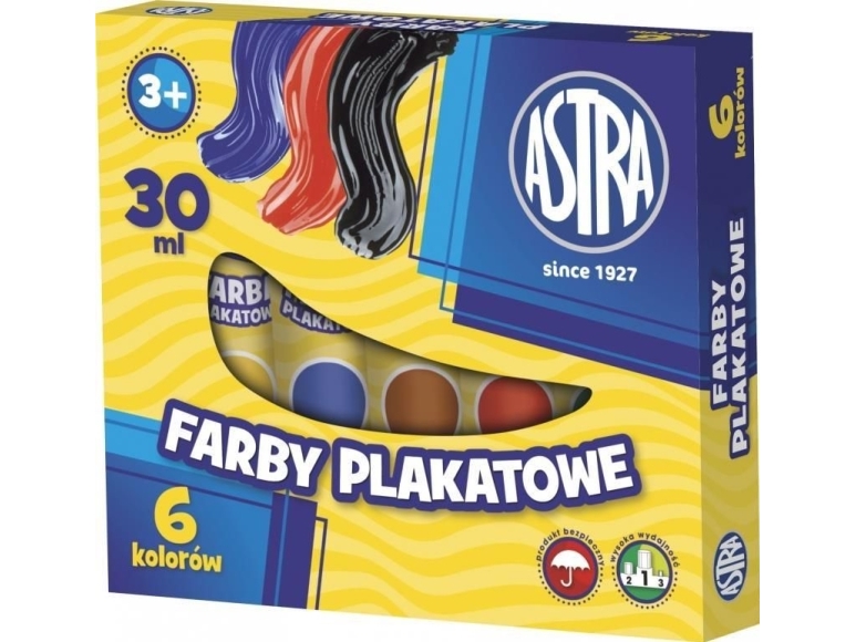 Astra Poster Paints Colors Tubes Wikr 014919 - Astra Plakater  - 5900263020256