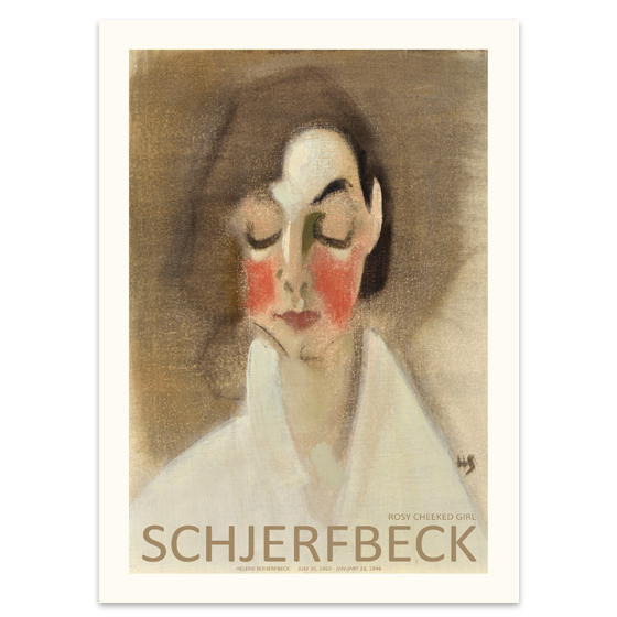 Red Cheeked Girl Plakat - Spliid Plakater  - 5744003491957