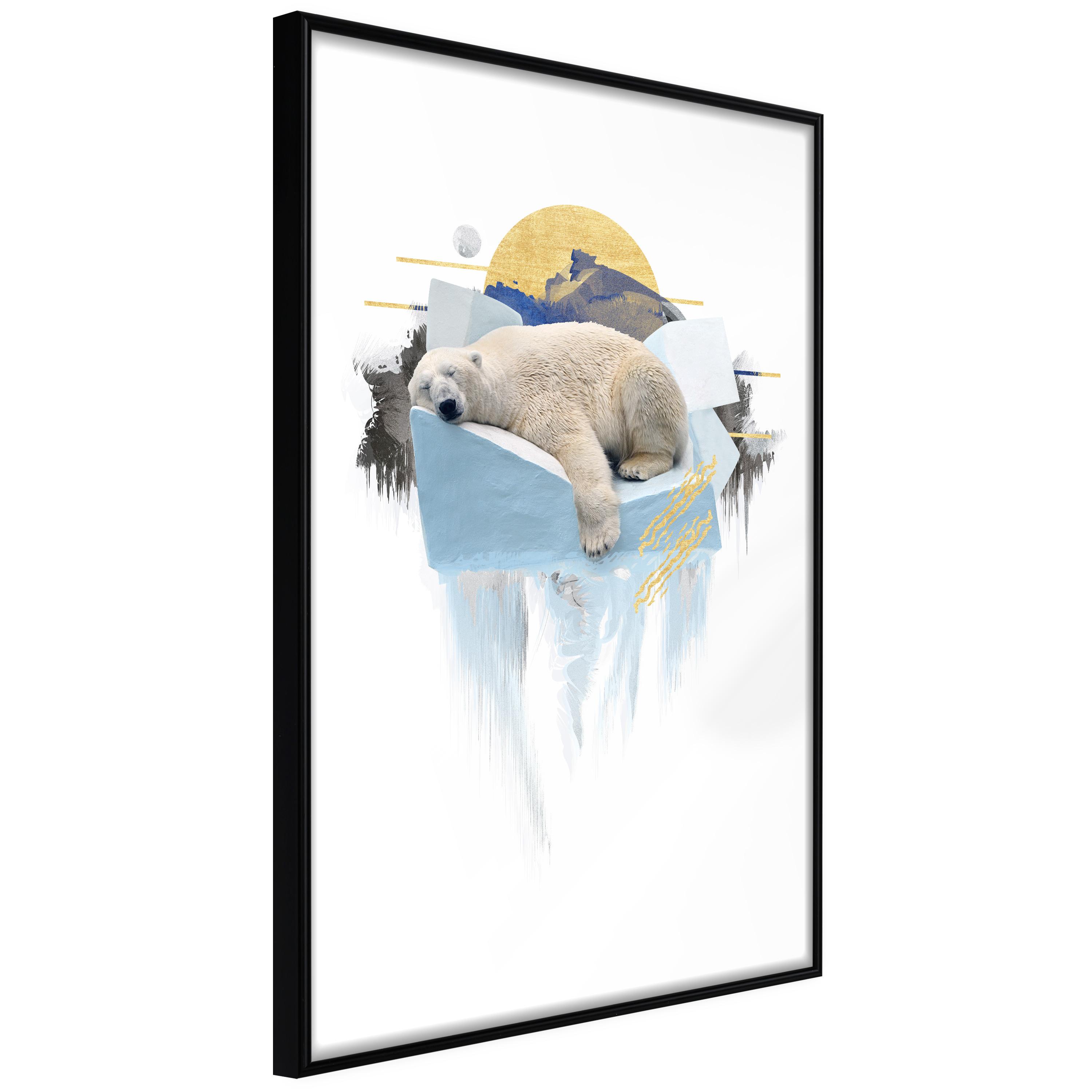 Sort Plakat Polar Bear Ramme - Plakater  - 5903617085758