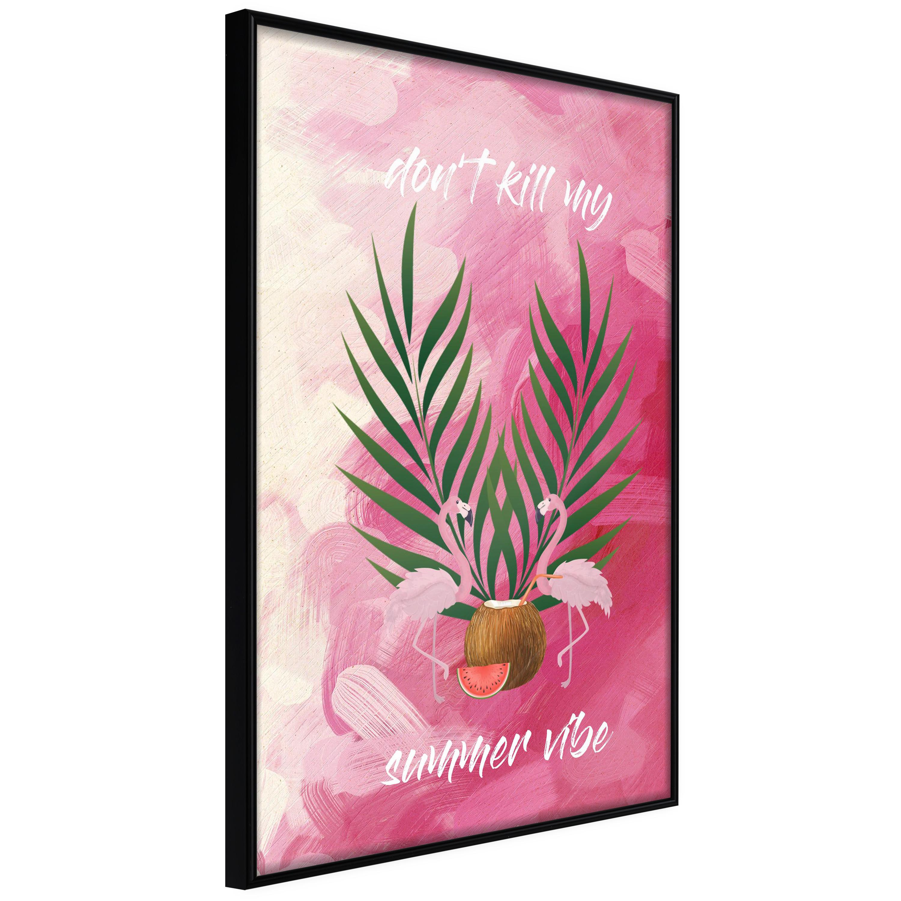 Sort Plakat Don Kill Summer Vibe Ramme - Plakater  - 5904419701617