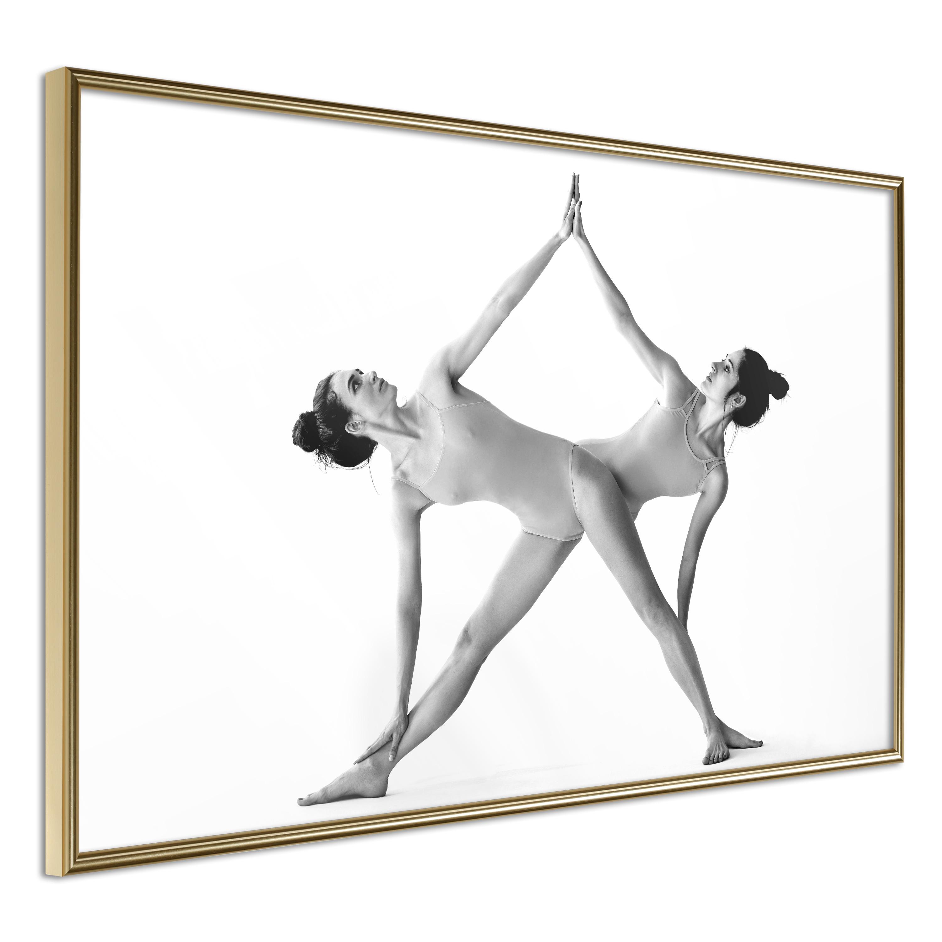 Plakat Yoga Guldramme - Plakater  - 5901493648401