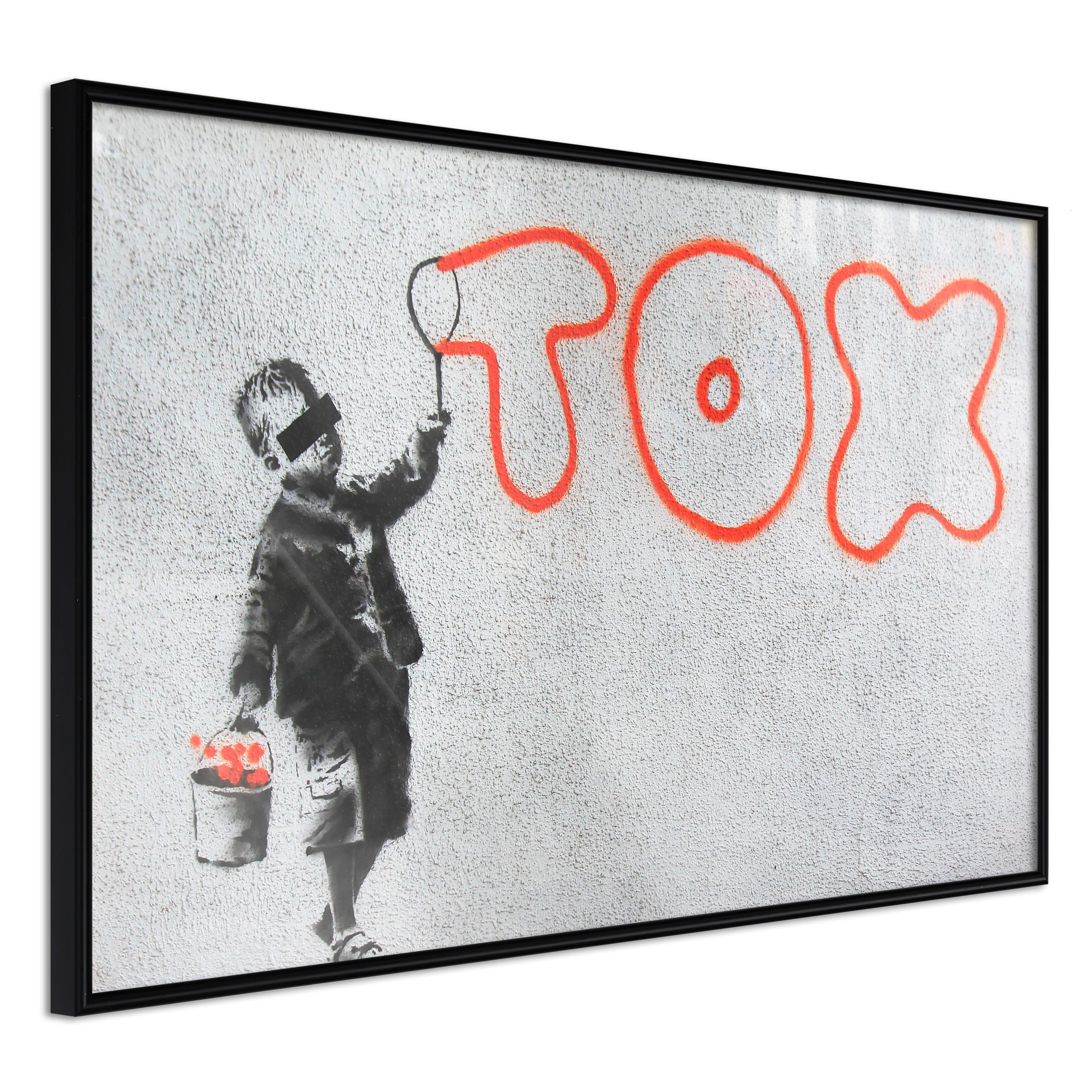 Sort Plakat Toxic Ramme - Plakater  - 5901493670709
