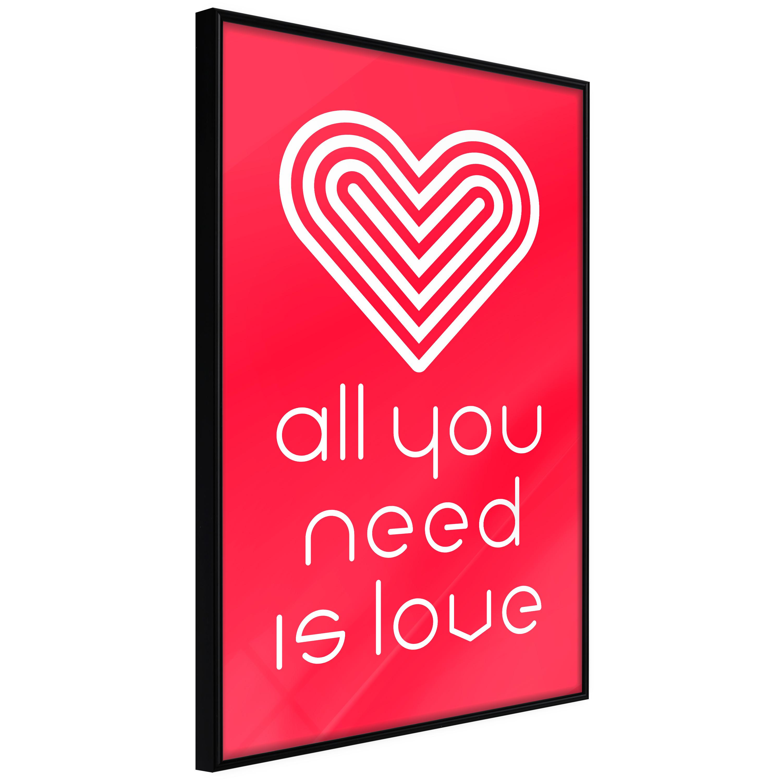 Sort Plakat Let Make Love Ramme - Plakater  - 5904419711876