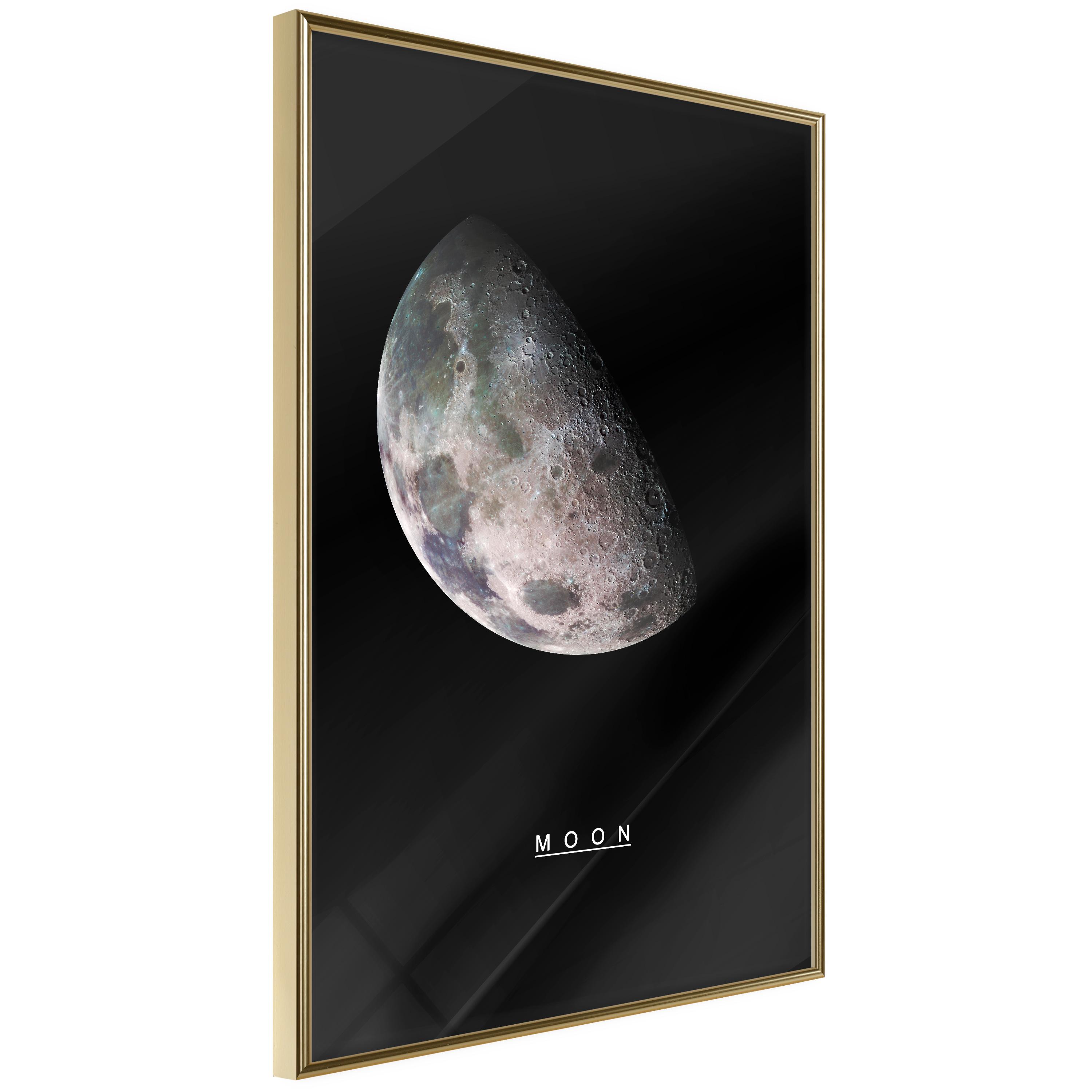 Plakat Moon Guldramme - Plakater  - 5903617097294