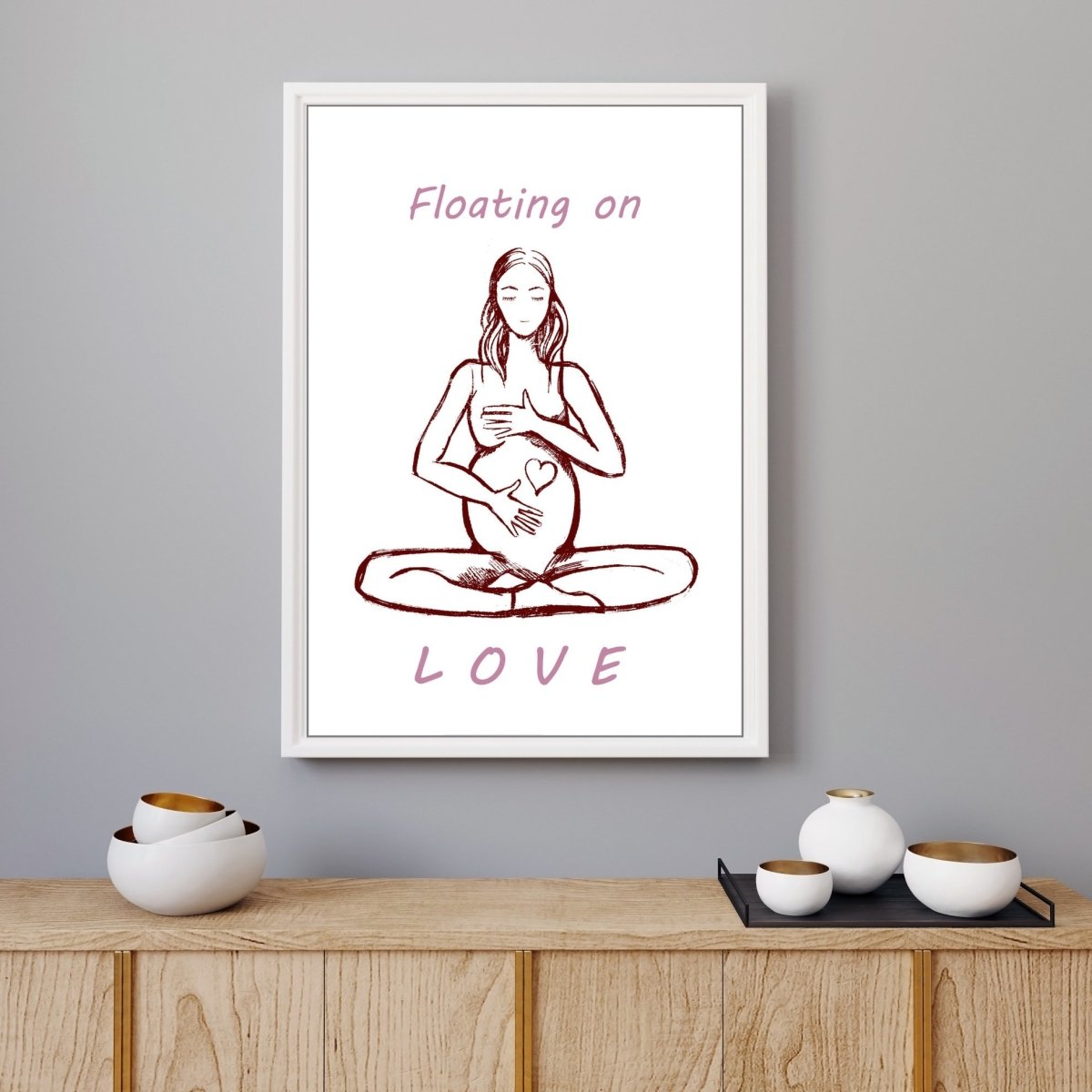 Plakat Floating Love 50x70 - Buump Plakater