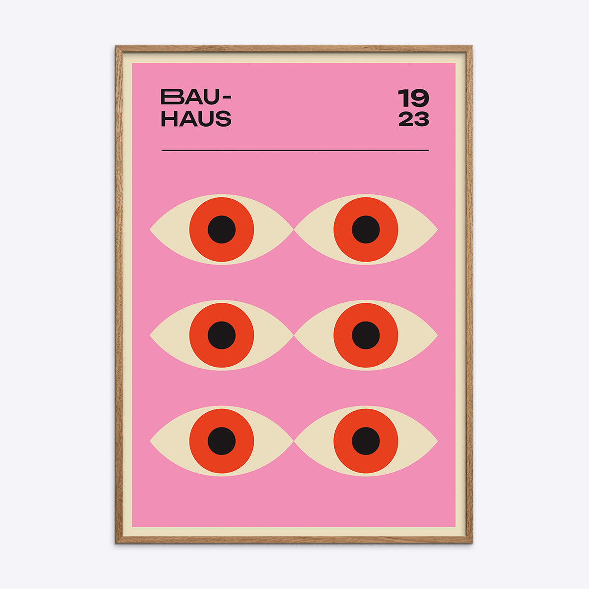 Pink Bauhaus Plakat 006 21x30 - Poster Society Plakater