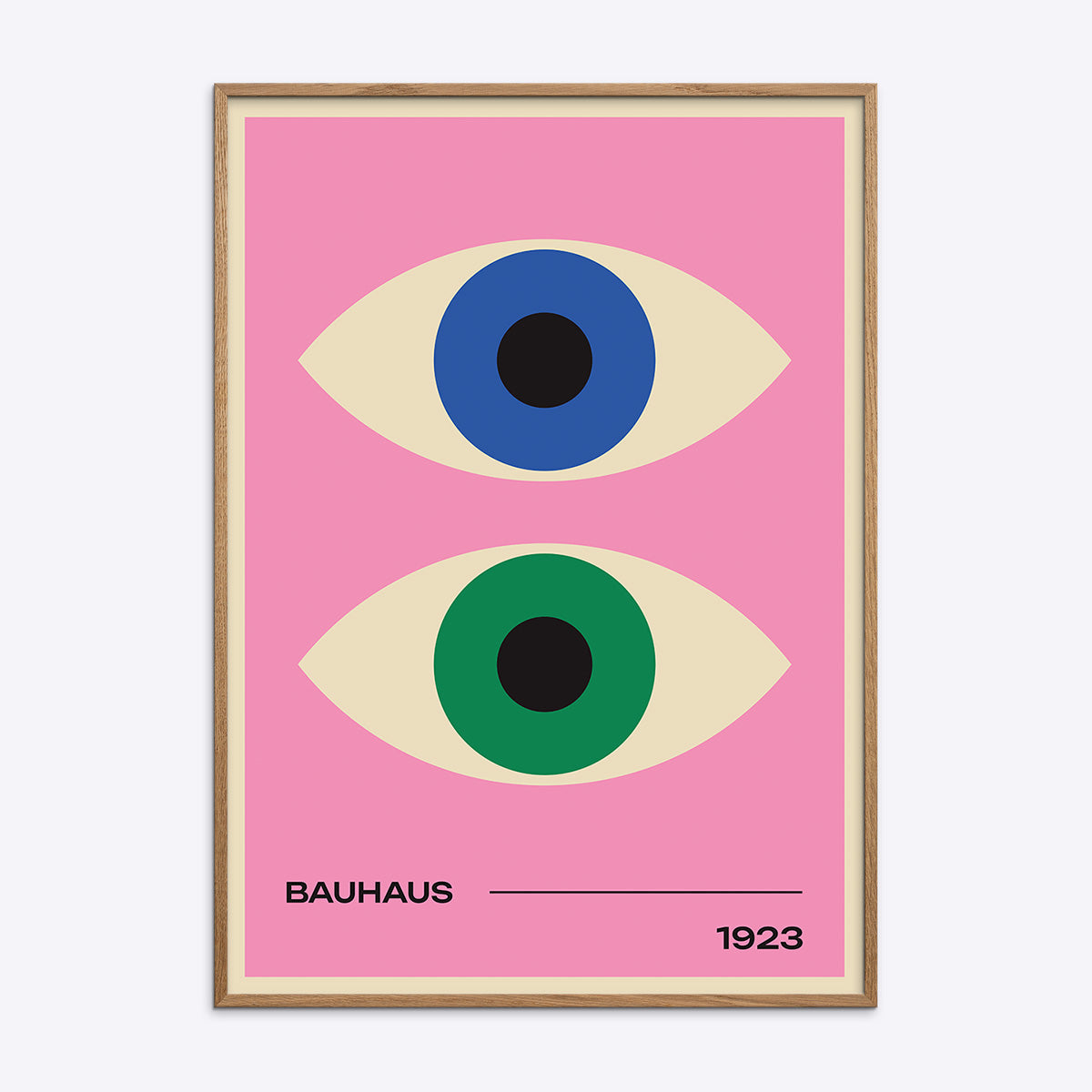 Pink Bauhaus Plakat 002 21x30 - Poster Society Plakater