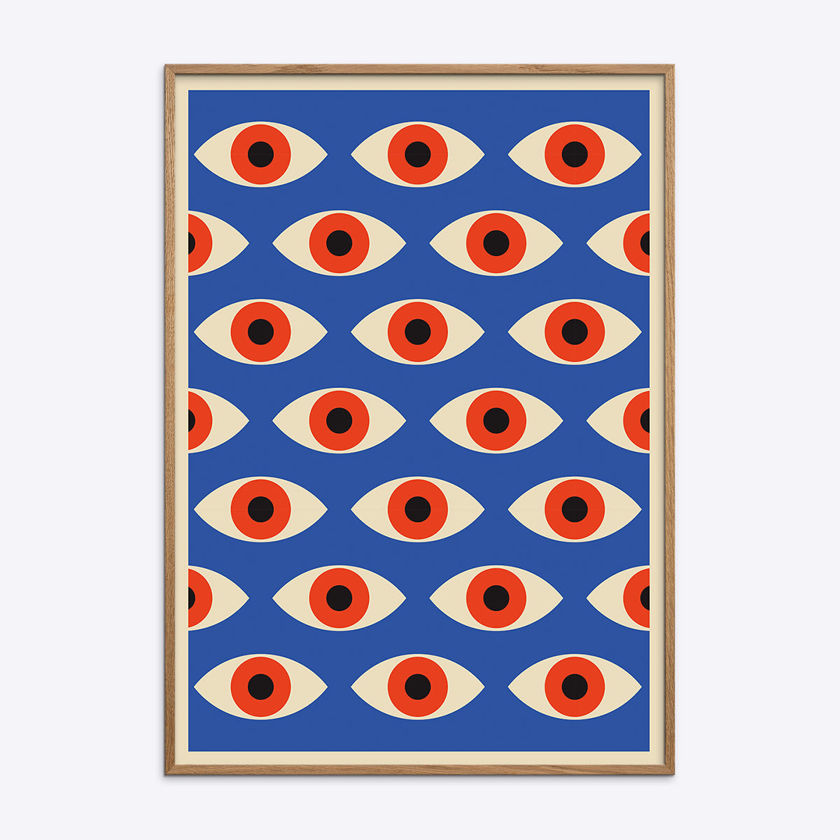 Bauhaus Plakat Blå 005 21x30 - Poster Society Plakater