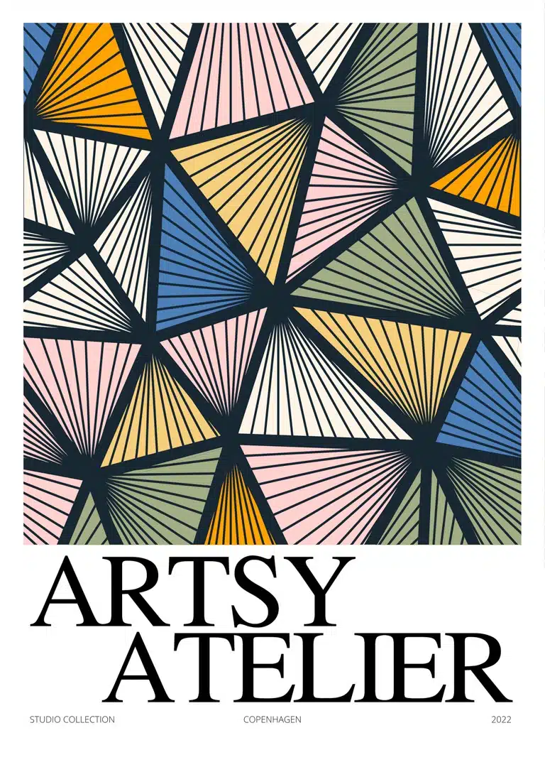 Artsy Harlequin Vincent Von Hauzer Plakat - Plakater