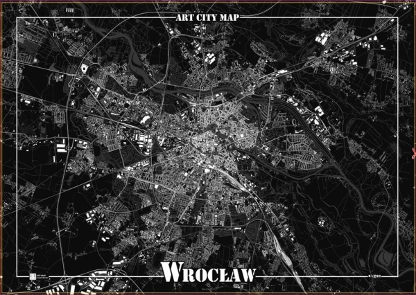 Art Map Decorative Poster Wroclaw - Art Map Plakater  - 9788365748317