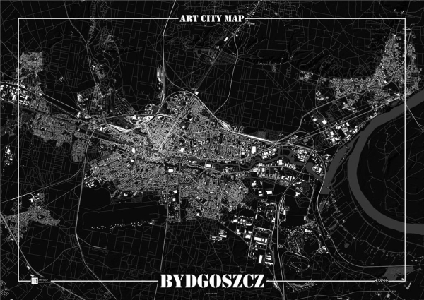 Art Map Decorative Poster Bydgoszcz - Art Map Plakater  - 9788365748270