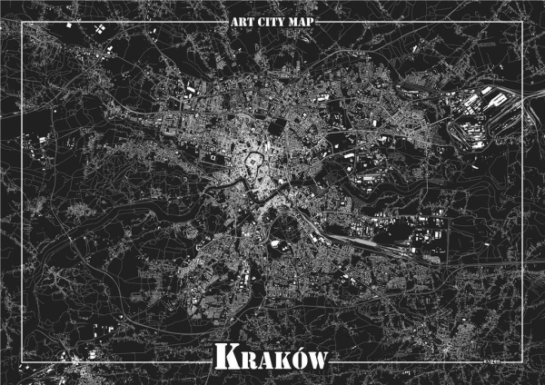 Art Map Dekorativ Plakat Krakow - Art Map Plakater  - 9788365748249