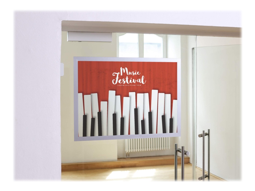 Durable Duraframe Poster Dokumentholder For Dobbeltsidet Sølv - Durable Plakater  - 4005546732428