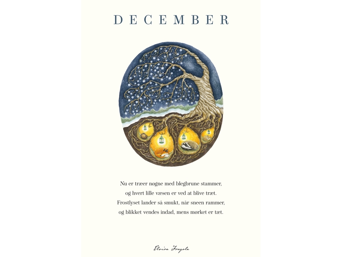 December Året Plakat Elvira Fragola - Csbooks Plakater  - 9788740679571