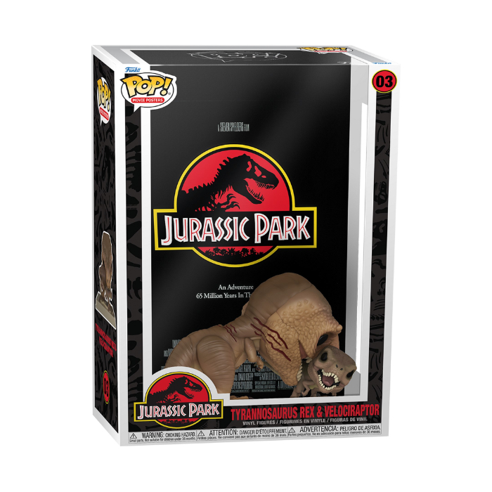 Funko Pop And Movie Poster Jurassic Park - Funko Pop Plakater  - 0889698615037