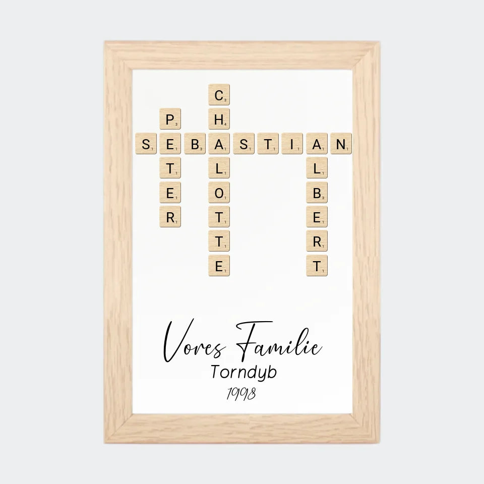 Natur Scrabble Plakat 10x15 10x15 - Teeinblue Plakater