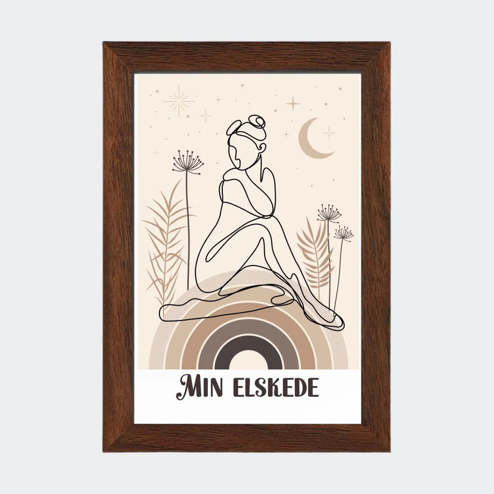 Mørk Eg Plakat Med Eget Billede 10x15 Mørk 10x15 - Teeinblue Plakater