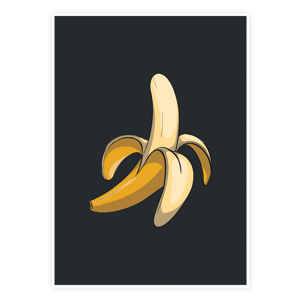 Banan Fokus Plakat - Designs.dk Plakater