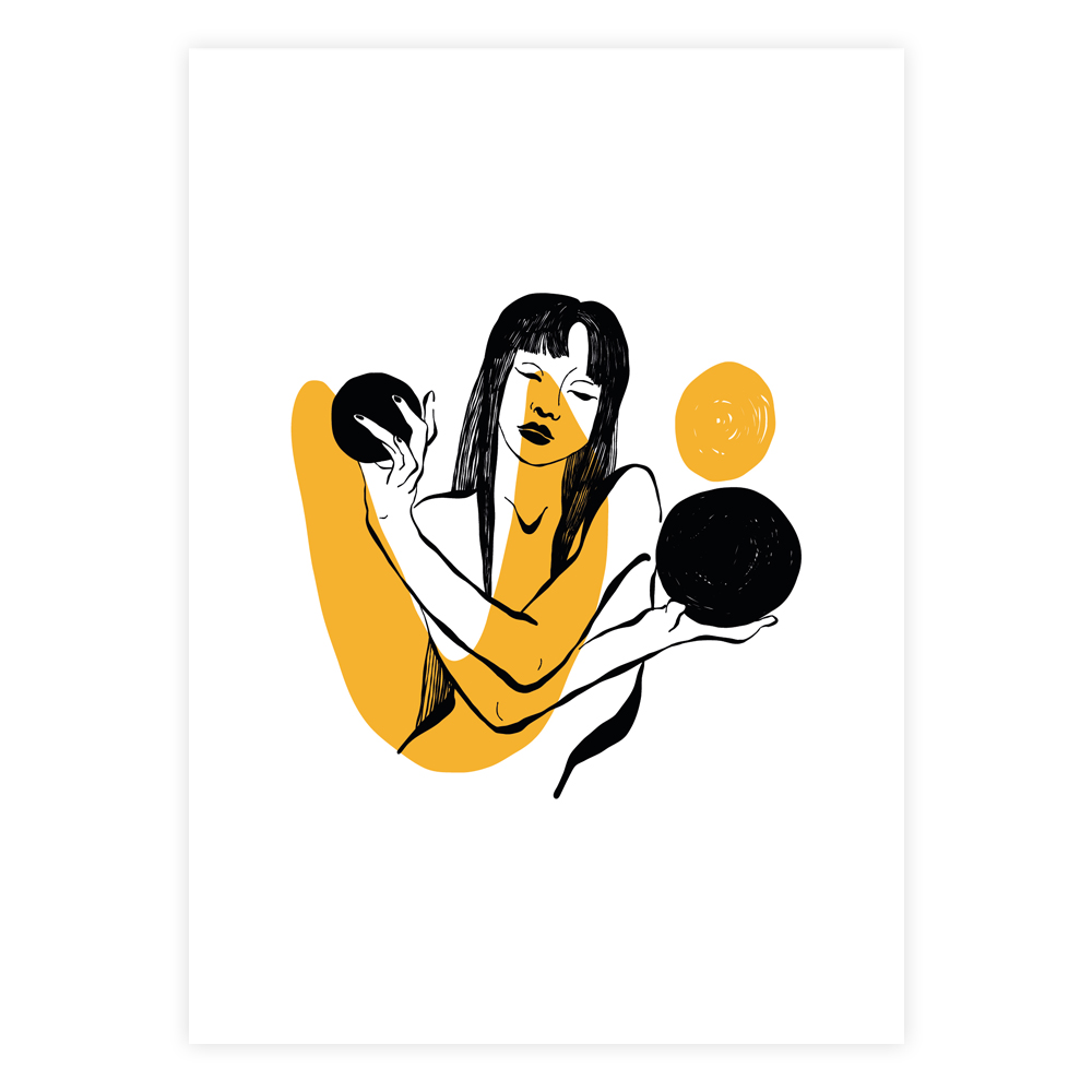 Den Kunstneriske Kvinde Plakat - Designs.dk Plakater