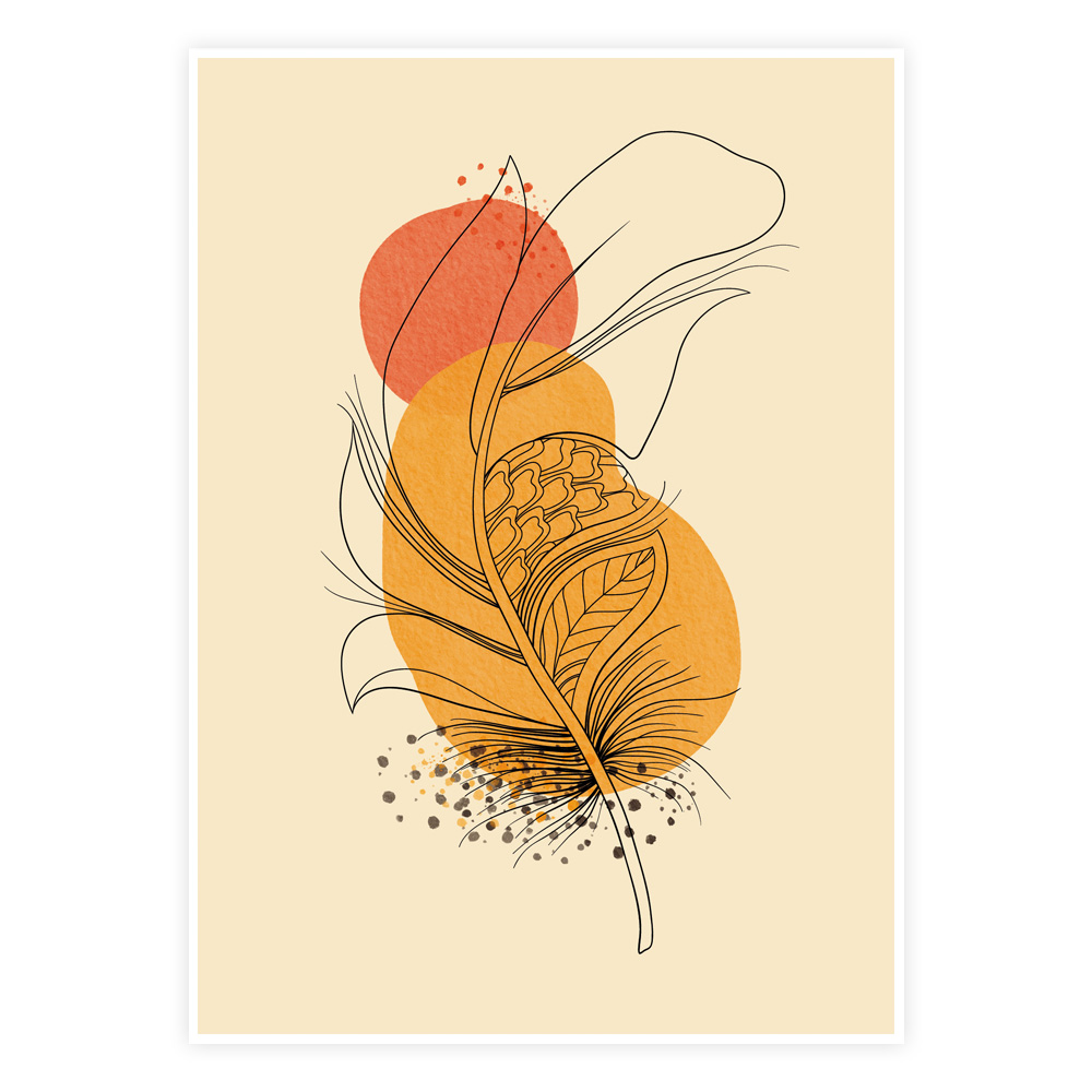 Fjerens Lethed Plakat - Designs.dk Plakater