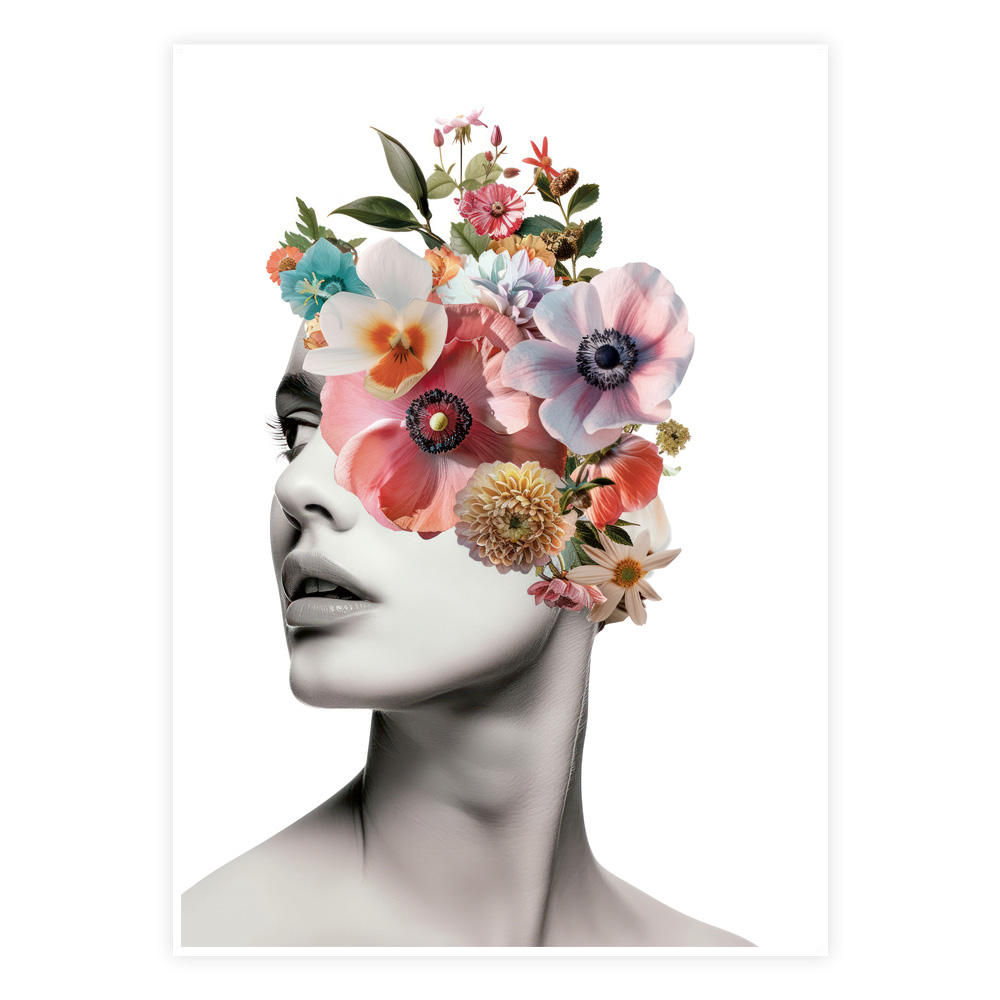 Kvindens Flora Plakat - Designs.dk Plakater