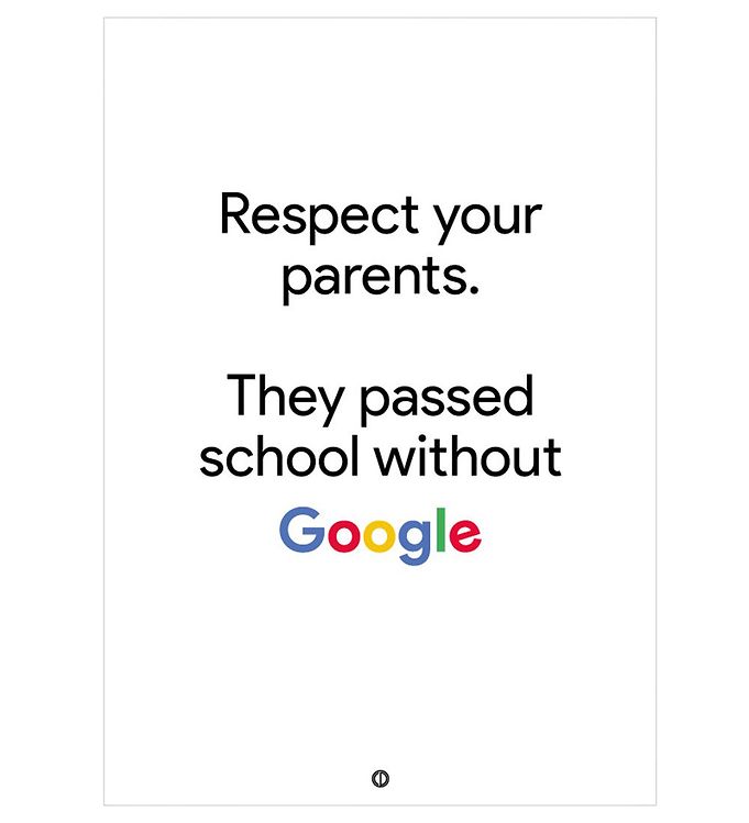 Hvid Citatplakat Plakat Google - Citatplakat Plakater  - 5714460231366