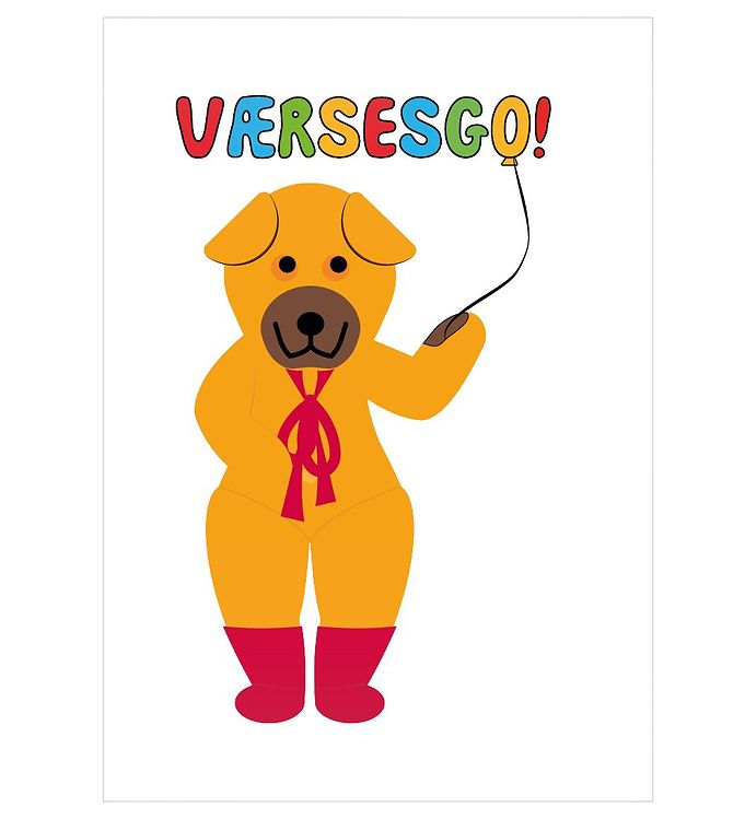 Orange Citatplakat Plakat Bamse Værsesgo - Citatplakat Plakater  - 5714460208795