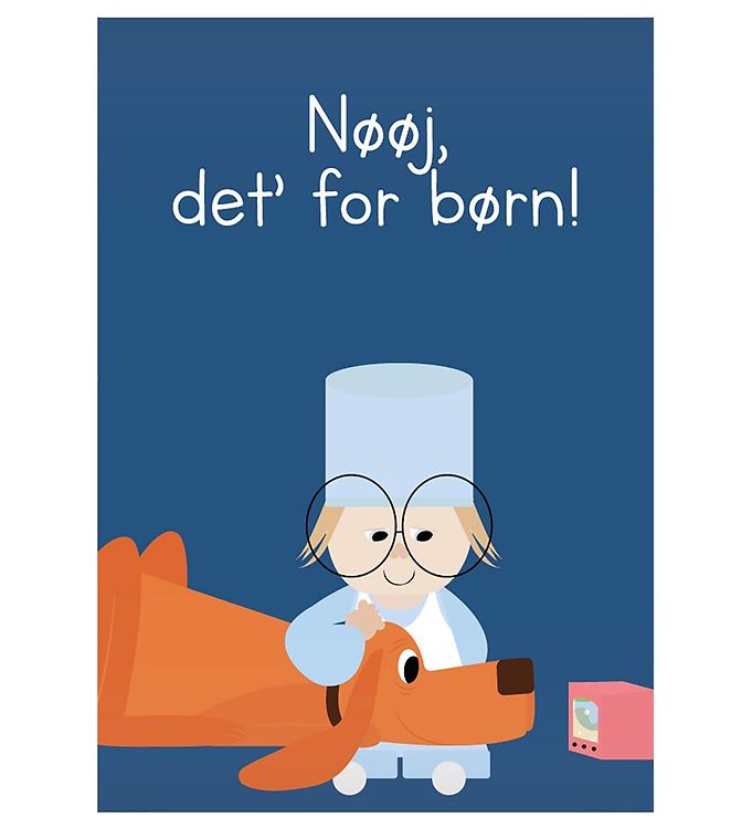 Blå Citatplakat Plakat Nøøj Det For Børn - Citatplakat Plakater  - 5714460308686