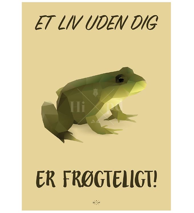 Gul Hipd Plakat Frø - Hipd Plakater  - 5714460325539