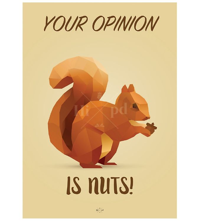 Brun Hipd Plakat Nuts - Hipd Plakater