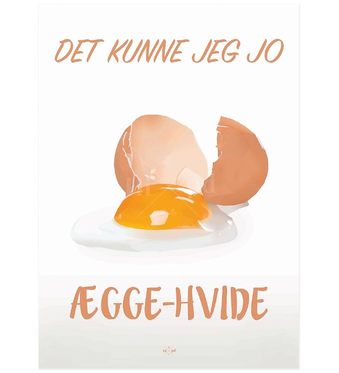 Rosa Hipd Plakat Æggehvide - Hipd Plakater  - 5714460326093