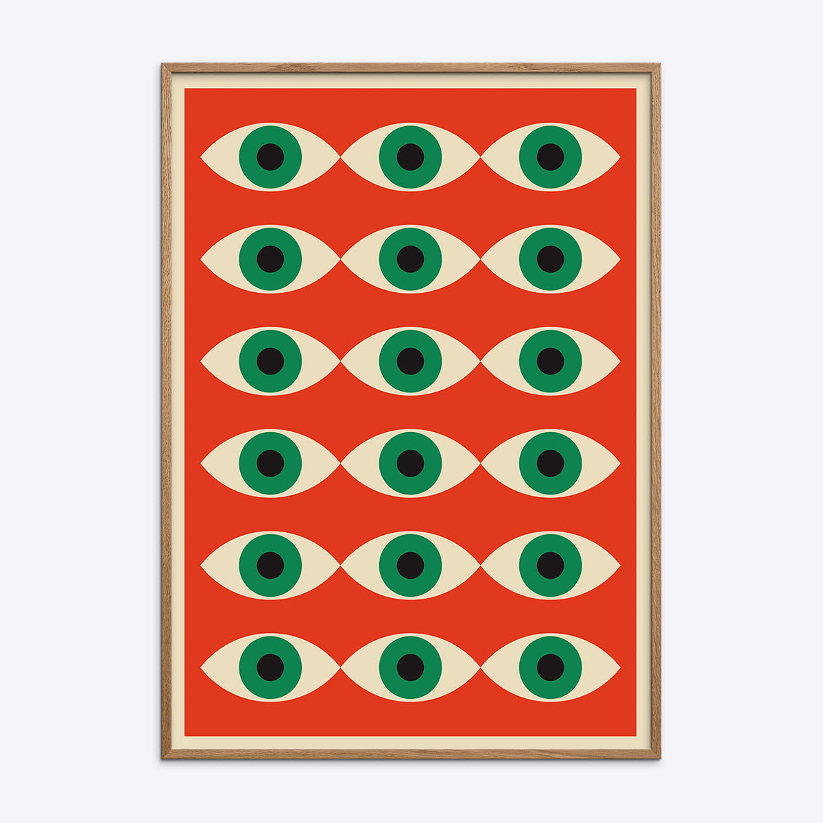 Bauhaus Plakat Rød 004 21x30 - Poster Society Plakater