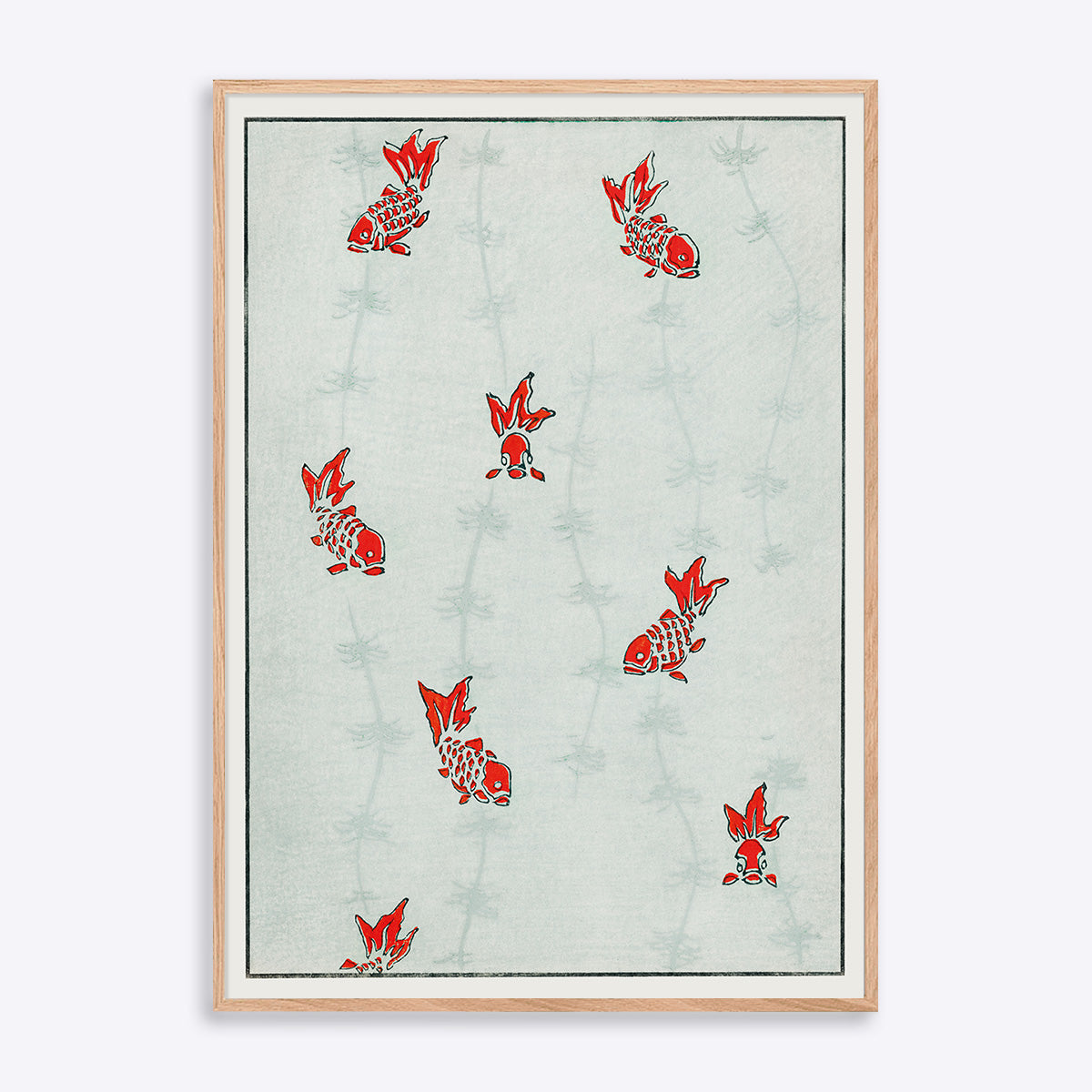 Shin Bijutsukai Goldfish 21x30 - Poster Society Plakater