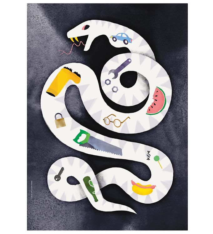 Sort Love Type Plakat 50x70 Hungry For More Black - I Love My Type Plakater  - 5713160014255