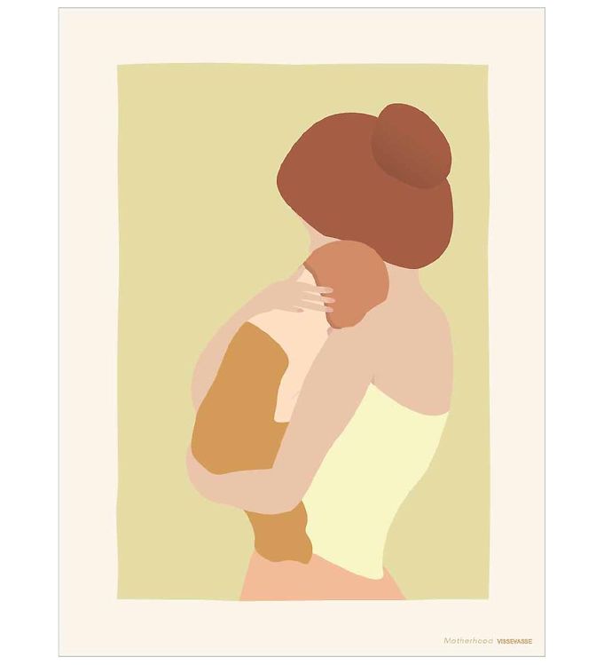 Grøn Vissevasse Plakat 30x40 Motherhood - Vissevasse Plakater  - 5713138903826