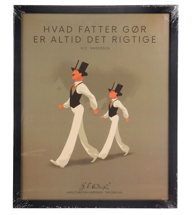 Brun Andersen Plakat 40x50 Hvad Fatter Gør - H.c. Andersen Plakater  - 5709068159105