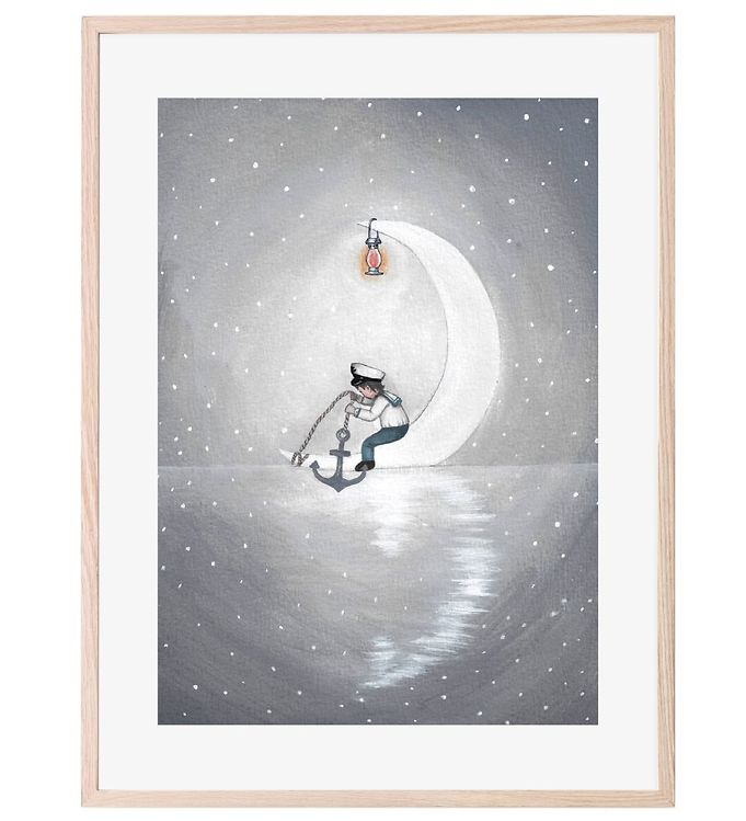Hvid That Mine Plakat 30x40 Moon Boy - Thats Mine Plakater  - 5713846082912