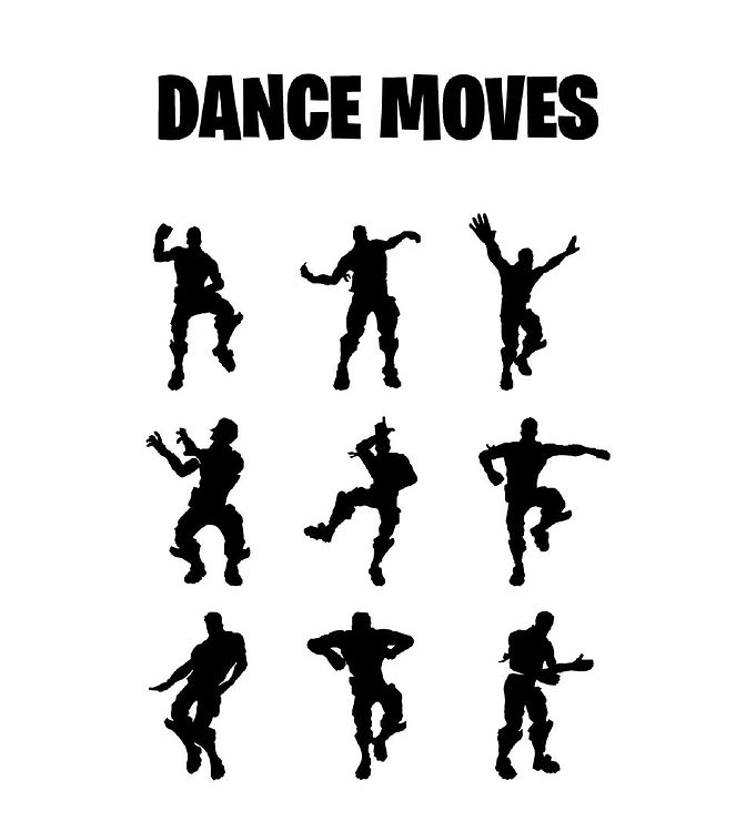 Hvid Citatplakat Plakat Fortnite Dance Moves - Citatplakat Plakater  - 5714460355673